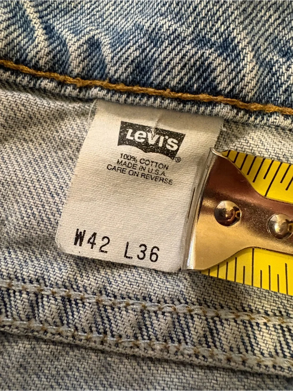 Vintage 1997 Levi’s Men's Jeans, Made in USA, White Tag